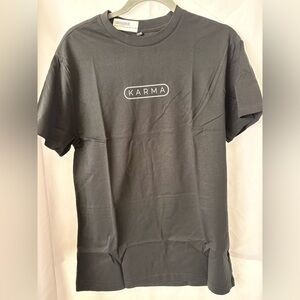 Mister Tee Karma Quote Graphic Tee Black Size M NWT
